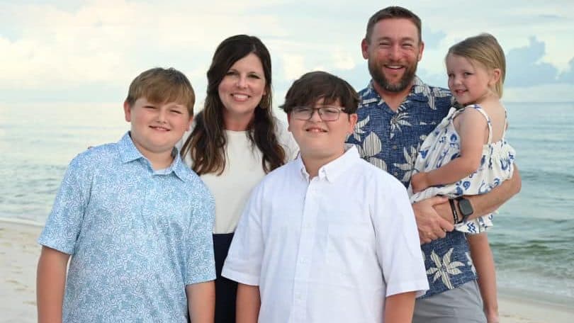 Dean Stewart and family